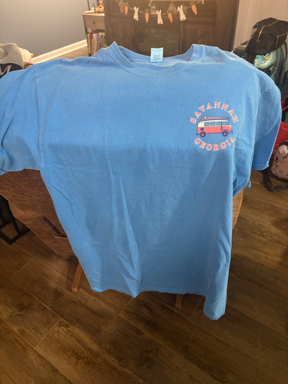Gildan Blue Crew Neck T-Shirt
